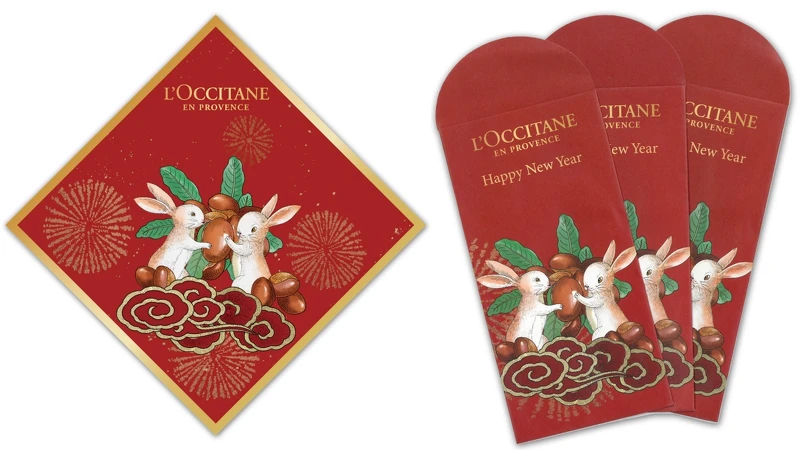 L’OCCITANE兔年喜氣春聯及紅包組。
