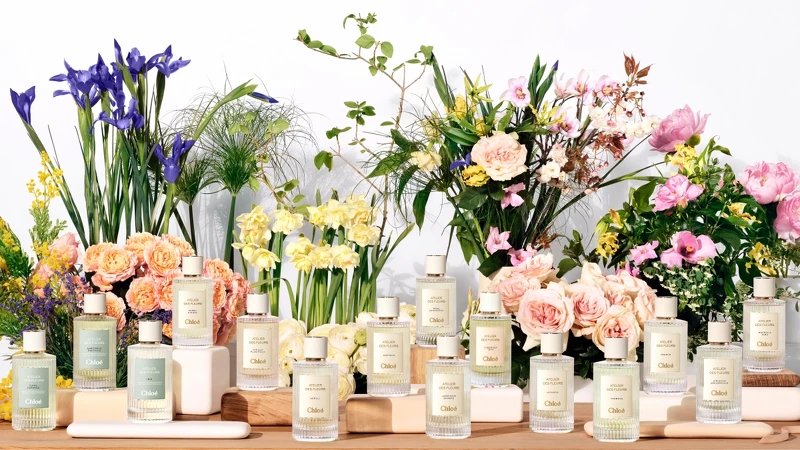 Chloé Atelier des Fleurs仙境花園香水系列主形象圖。 Chloé Atelier des Fleurs仙境花園香水系列主形象圖。