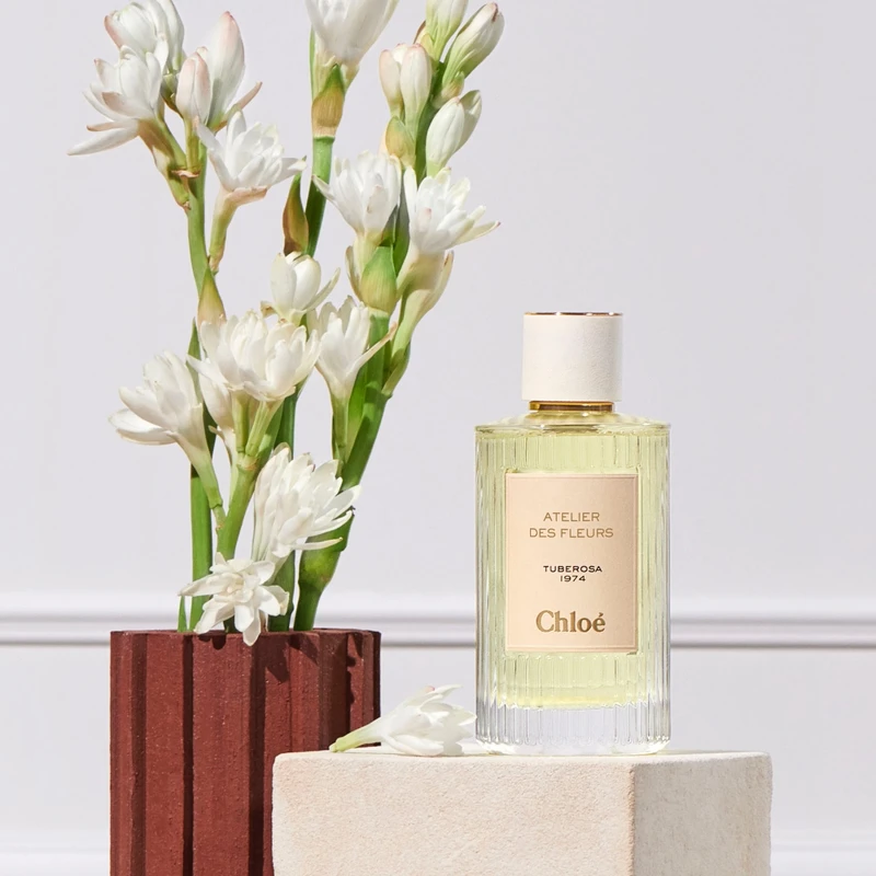 Chloé Atelier des Fleurs仙境花園香水晚香玉1974 Tuberosa 1974 50ml,NT5,000、150ml,NT8,900 Chloé Atelier des Fleurs仙境花園香水晚香玉1974 Tuberosa 1974 50ml,NT5,000、150ml,NT8,900