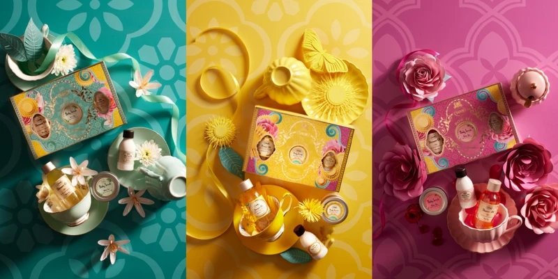 SABON茶語時光明星三部曲禮盒(茗金合歡、白茶、玫瑰茶語),NT1,580 SABON茶語時光明星三部曲禮盒(茗金合歡、白茶、玫瑰茶語),NT1,580