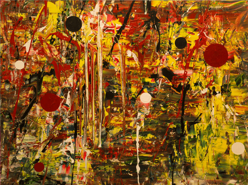 唐灣藝術中心薛保瑕《源場》壓克力顏料畫布，169×224 cm，2013年。