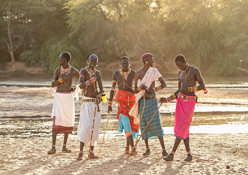 魏啟豪《Samburu Men》攝影數位微噴，34×48cm，2019年。