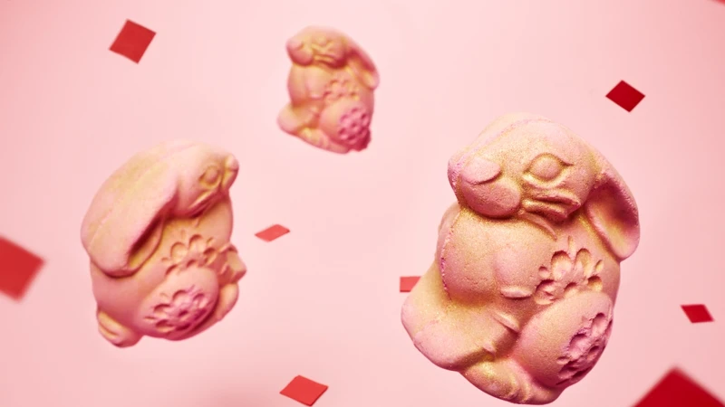 LUSH金光小兔汽泡彈Gold Rabbit Bath Bomb，每顆NT350