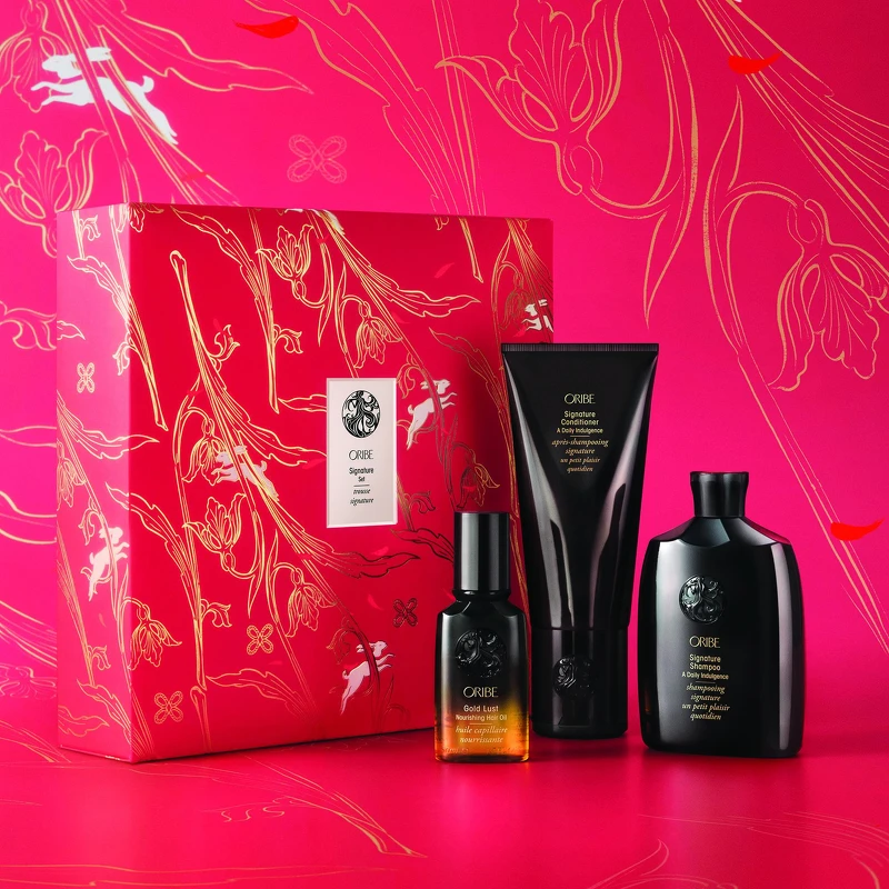 經典髮油洗繚禮盒：典藏特調香波洗髮露250mL、典藏特調瞬護髮膜200 mL、不可一世髮油 旅行版50 mL