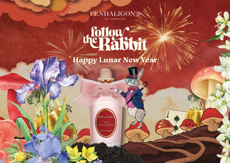 Penhaligon‘s歡慶兔年形象圖。