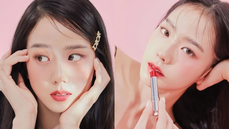 DIOR迪奧全球彩妝大使Jisoo 金智秀特別為癮誘粉漾潤唇膏#031 草莓牛奶拍攝形象美照。 DIOR迪奧全球彩妝大使Jisoo 金智秀特別為癮誘粉漾潤唇膏#031 草莓牛奶拍攝形象美照。