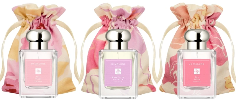 Jo Malone London 2023玫瑰花語系列每款香水搭贈不同的小束繩袋。 Jo Malone London 2023玫瑰花語系列每款香水搭贈不同的小束繩袋。