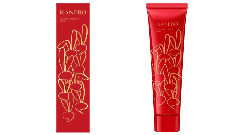 KANEBO保濕緻潤洗顏皂霜2023紅兔迎新限定裝130g，NT1,950