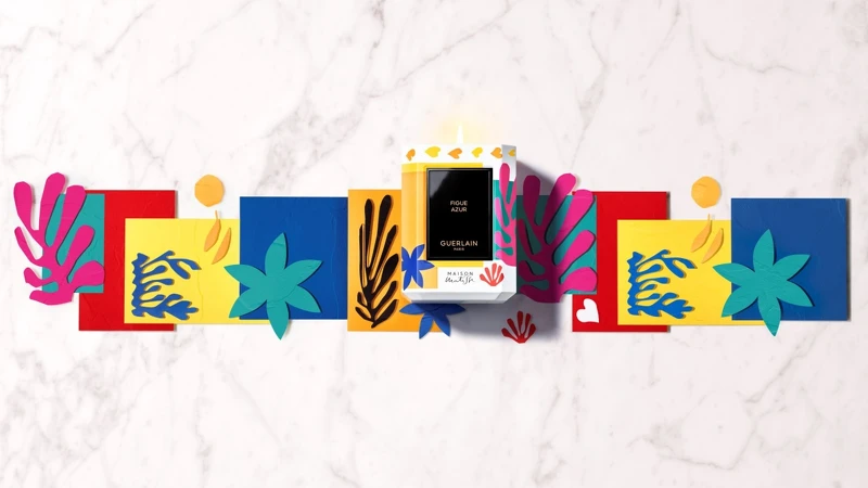 嬌蘭居家藝術蔚藍地中海香氛蠟燭馬諦斯限量版視覺圖。