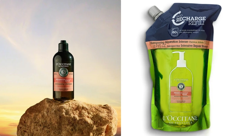 L’OCCITANE歐舒丹草本修護洗髮乳300ml，NT980、500ml，NT1,480、補充包500ml，NT1,280