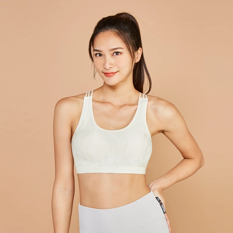 A++ 微光三弦美背浮托BRA（豆腐白）