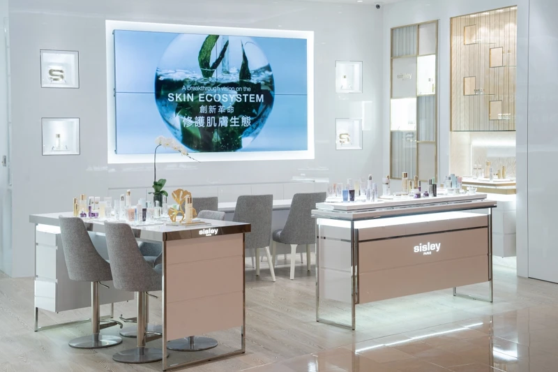 Sisley台北101旗艦店頂級保養區。