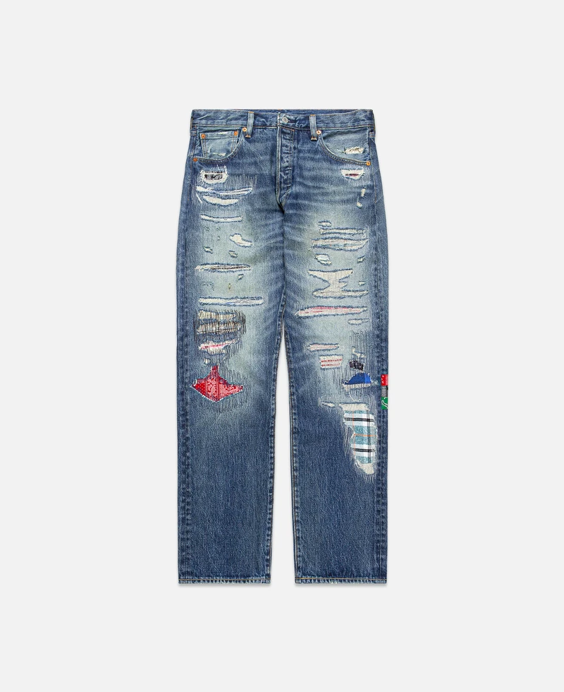 Levi’s X CLOT聯名系列501® UNIONRAIL「長壽」丹寧褲,NT 8,900 Levi’s X CLOT聯名系列501® UNIONRAIL「長壽」丹寧褲,NT 8,900