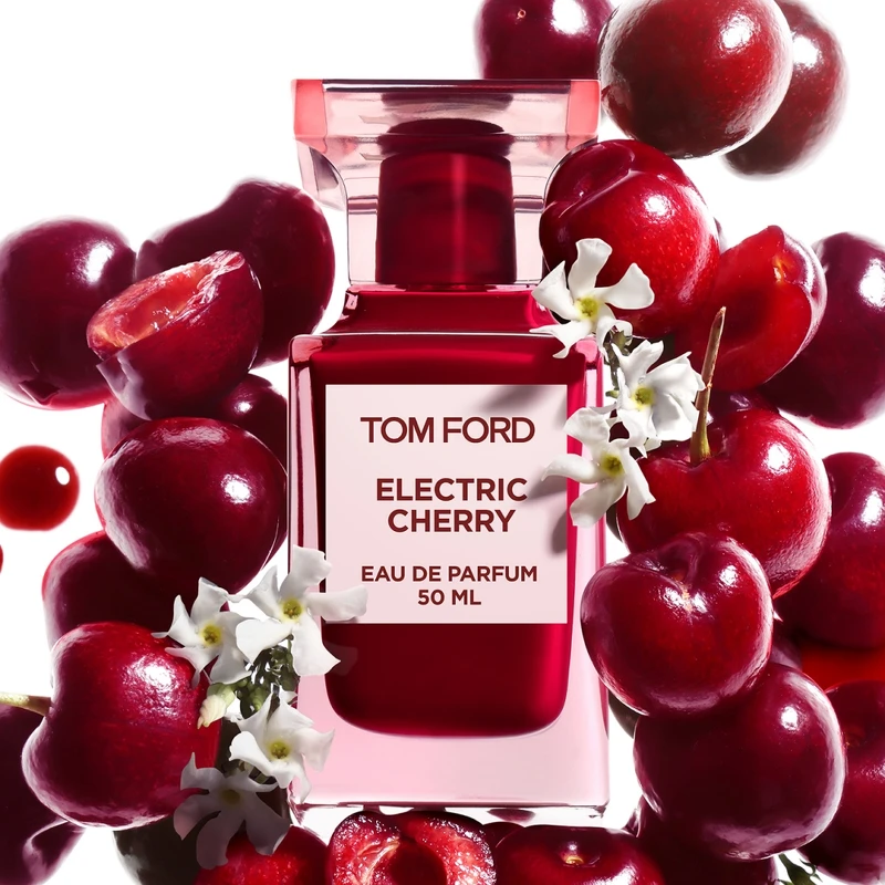 TOM FORD私人調香Electric Cherry形象圖。