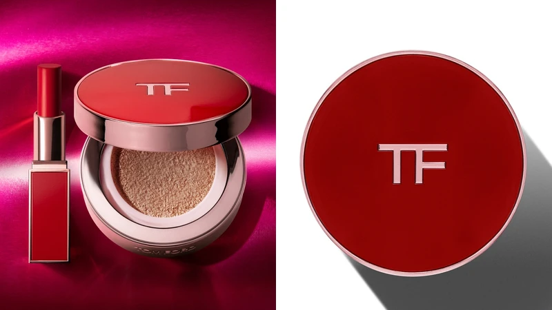 TOM FORD Electric Cherry限定版氣墊粉盒組，NT3,700