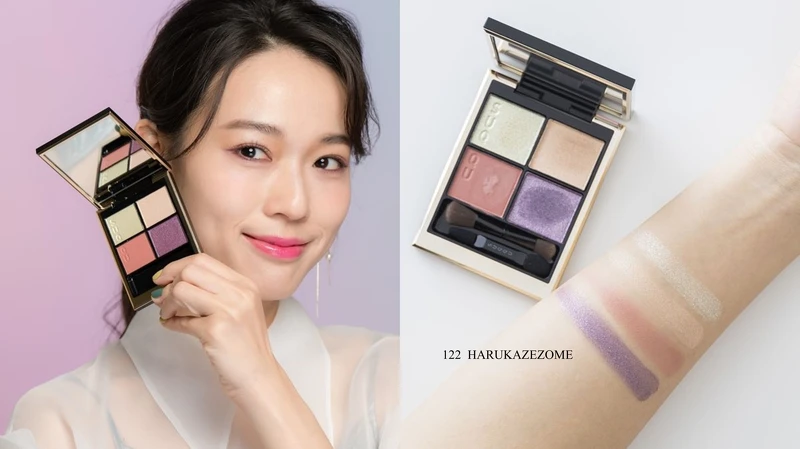 模特兒使用色:SUQQU晶采盈緻眼彩盤#122 春風染 NT$2,600 模特兒使用色:SUQQU晶采盈緻眼彩盤#122 春風染 NT$2,600