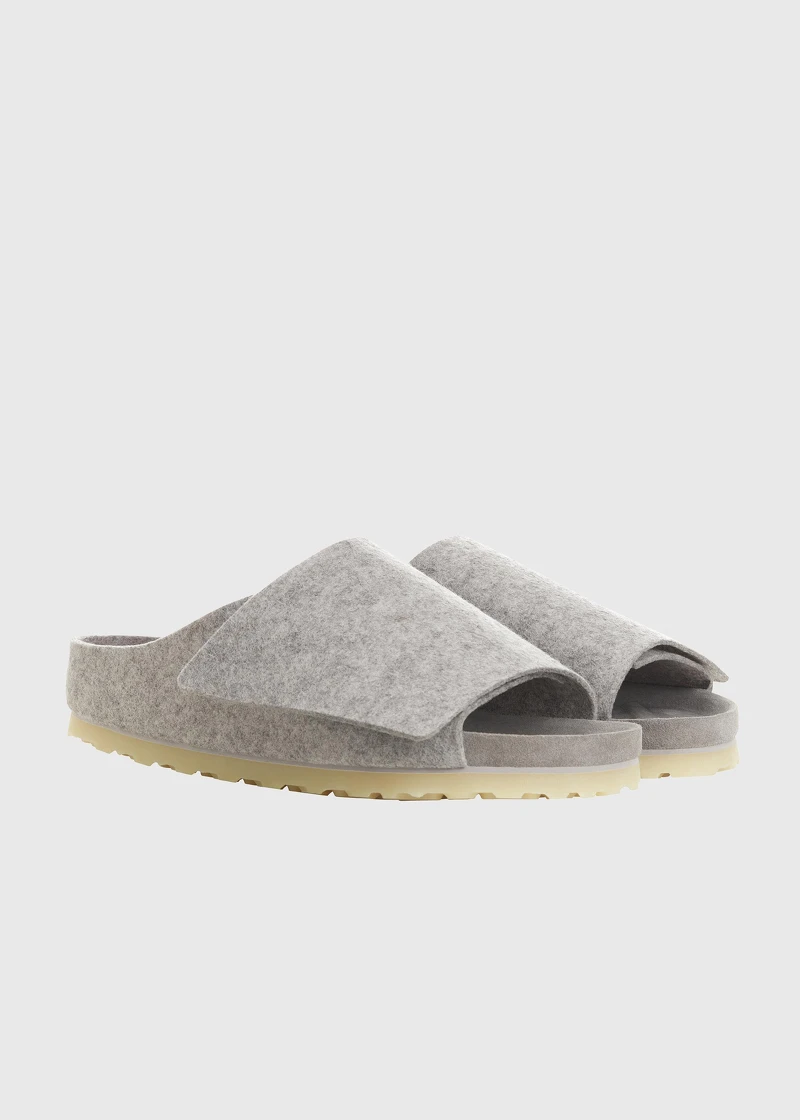 FEAR OF GOD X BIRKENSTOCK Los Feliz 毛氈拖鞋 - 水泥灰色 NTD 12,980