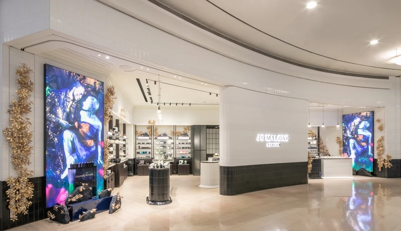 Jo Malone London台北101旗艦店空景照。