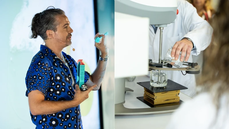 (左)benefit全球首席美容師Jared Bailey、(右)benefit巴黎實驗室。 (左)benefit全球首席美容師Jared Bailey、(右)benefit巴黎實驗室。