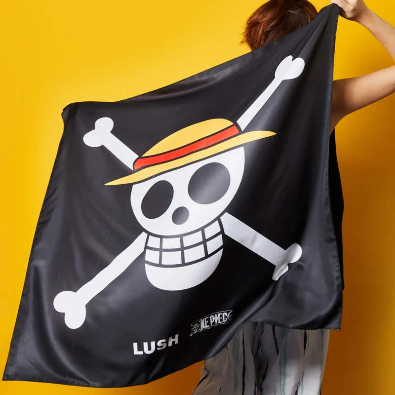 LUSH x ONE PIECE草帽海賊團旗幟多用途風呂巾,NT800 LUSH x ONE PIECE草帽海賊團旗幟多用途風呂巾,NT800