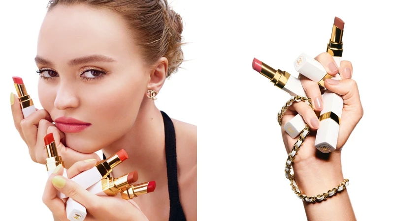 香奈兒COCO持色潤唇膏情境。