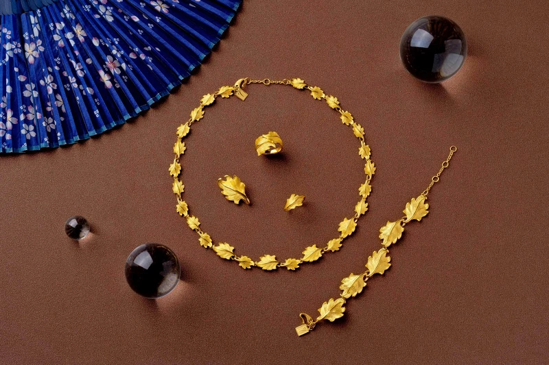 Just Gold鎮金店「金葉情牽」純金套組 Just Gold鎮金店「金葉情牽」純金套組