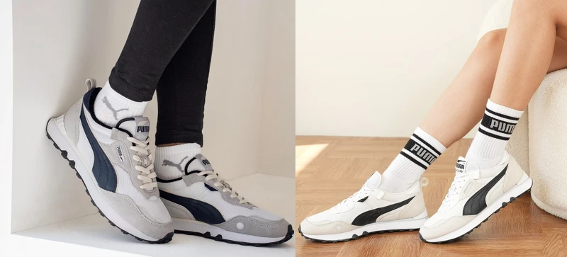 Rider FV Retro Rewind鞋款，NT2,980；Rider FV 鞋款，NT2,980。