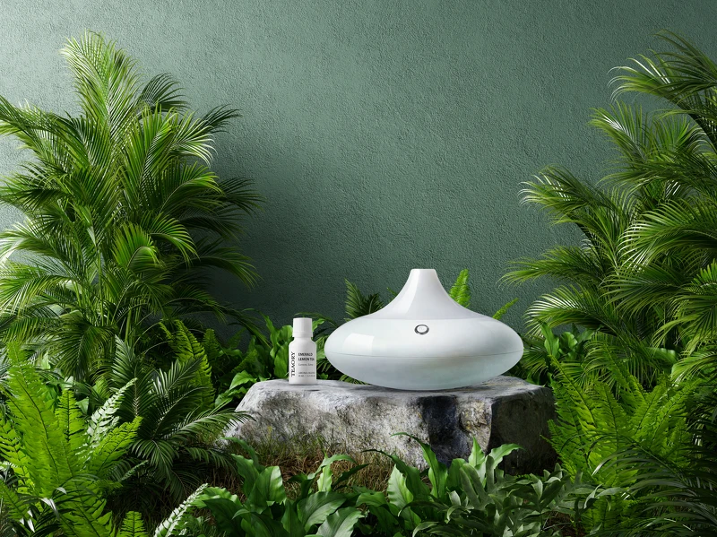 skm points 30,000點免費兌換：伊聖詩 約翰森林JOHNRAY彩虹香氛機+一日茶道TEAORY翡翠檸檬複方精華(15ml)，價值NT5,080。