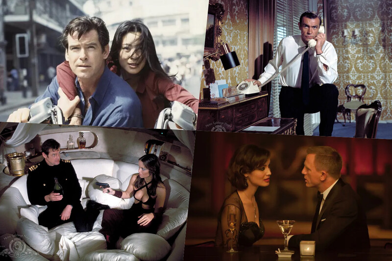 六代龐德分別由六位男星飾演，也各自賦予了不同的性格。