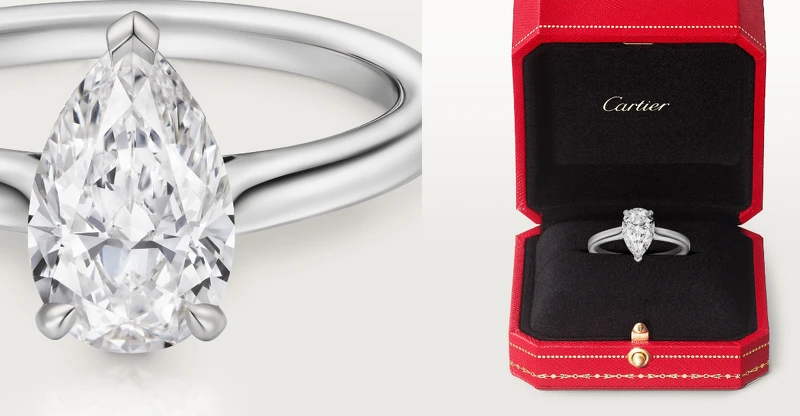 1895系列梨形切割鑽石(1克拉起)。 1895系列梨形切割鑽石(1克拉起)。