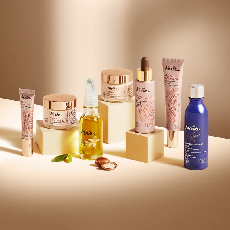 Melvita蜜葳特摩洛哥堅果系列情境圖。 Melvita蜜葳特摩洛哥堅果系列情境圖。