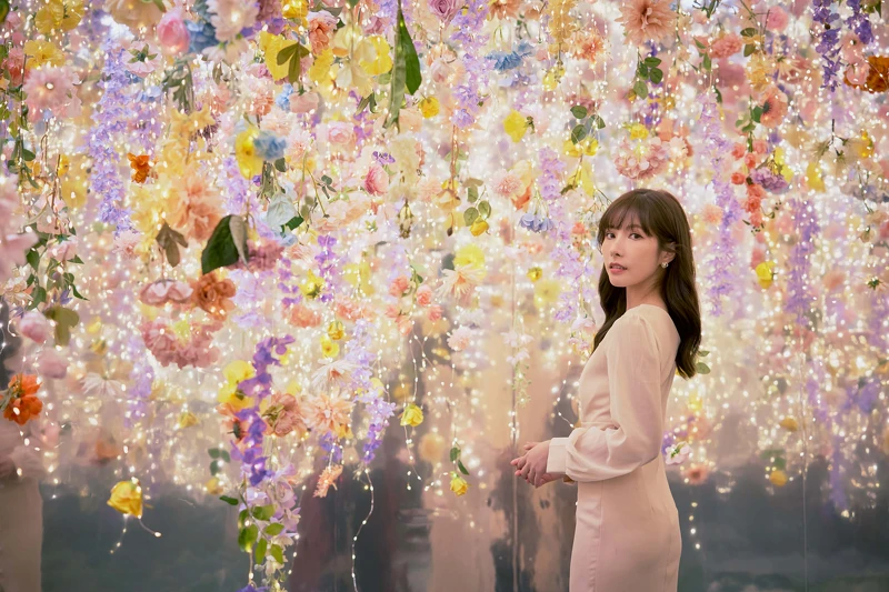 「時尚攝影棚」繁花幻境。 「時尚攝影棚」繁花幻境。