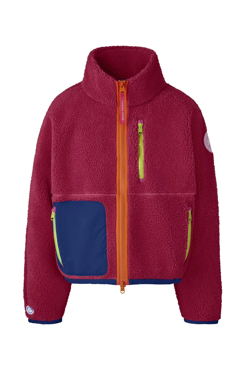 羊毛抓絨夾克- 紫紅色,$24,800 羊毛抓絨夾克- 紫紅色,$24,800