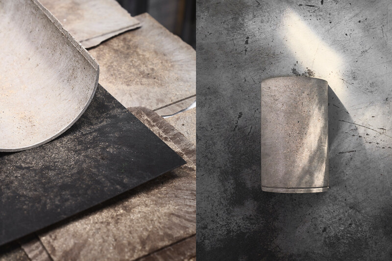 材質色澤則呈現自然暖調淺灰。