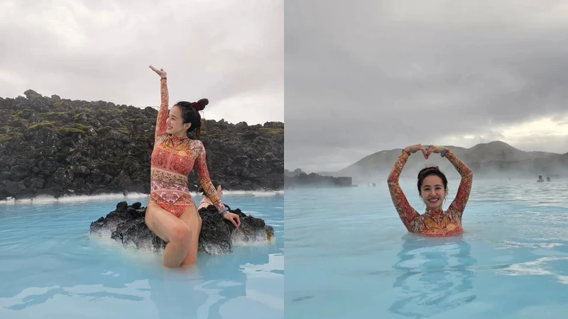天后蔡依林也沉浸在「藍湖」之美中! 天后蔡依林也沉浸在「藍湖」之美中!