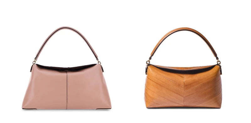 (左至右)T Case粉色皮革手提包NT88,300、T Case皮革紋理手提包NT86,900 (左至右)T Case粉色皮革手提包NT88,300、T Case皮革紋理手提包NT86,900