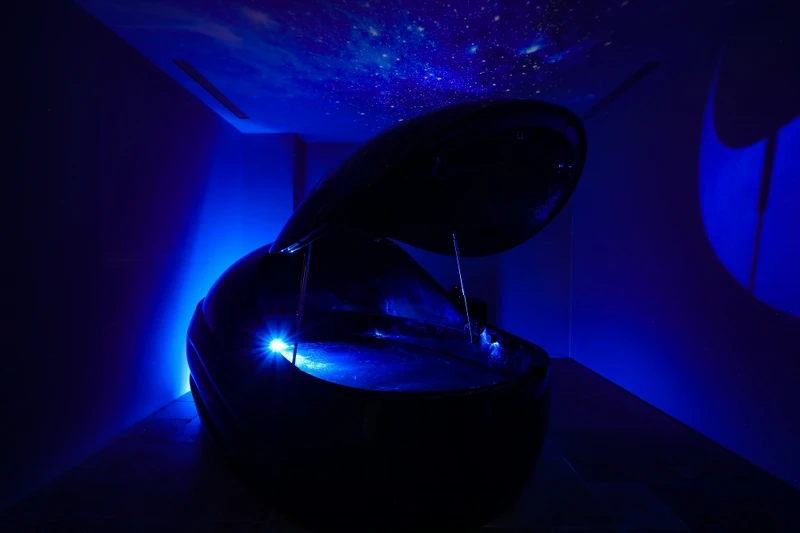 Orocor初能靜謐水療的漂浮艙。 Orocor初能靜謐水療的漂浮艙。