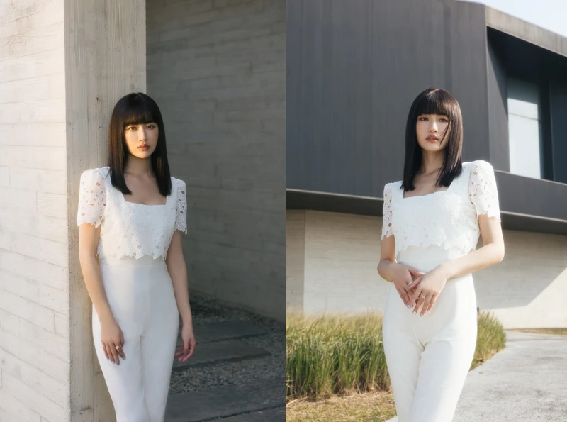 蕾絲拼接連身長褲 NTD 15,900