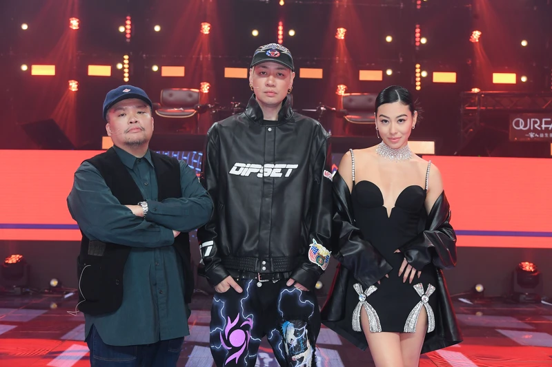 《大嘻哈時代2》評審群迪拉胖、陳星翰、蔡詩芸