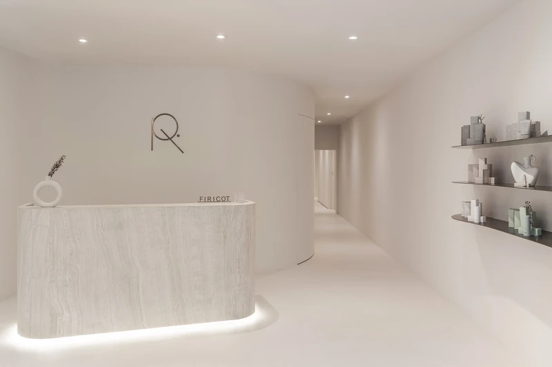 FIRICOT杉杏肌膚管理中心入口櫃檯。