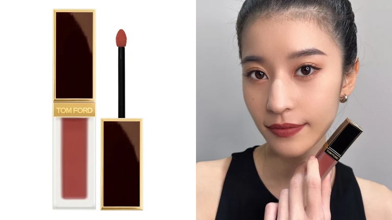 TOM FORD設計師高級訂製絨霜唇萃(#121 LARK奶茶肉桂)，NT2,100