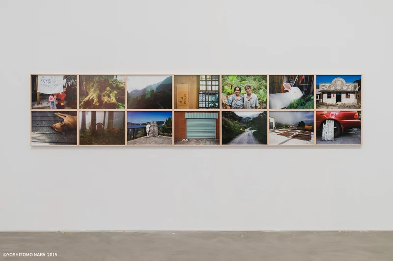 內惟藝術中心《跟著朦朧潮濕的一天去旅行》展場一隅