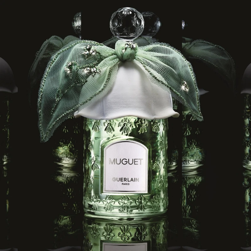 嬌蘭幸福永駐鈴蘭淡香水縷銀精瓷蜂印瓶主視覺。