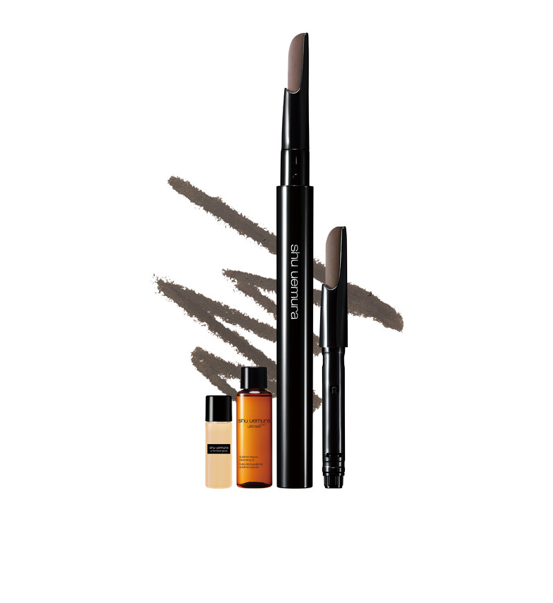 自動武士刀眉筆組_灰棕