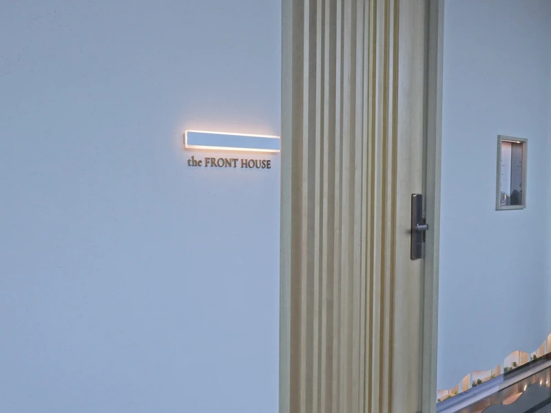 淨白的外觀相當低調隱密。