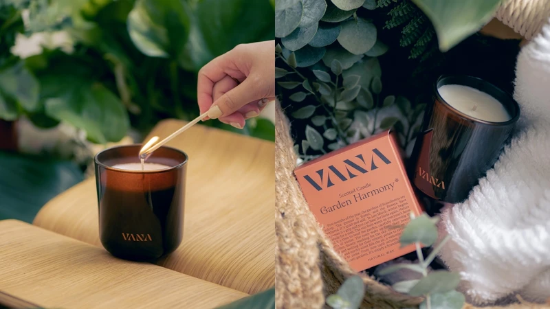 VANA Garden Harmony北歐花園香氛蠟燭65g,NT880、250g,NT1,480 VANA Garden Harmony北歐花園香氛蠟燭65g,NT880、250g,NT1,480