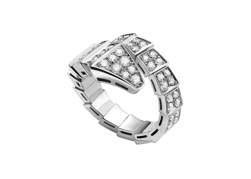 BVLGARI SERPENTI VIPER 系列單圈鑽石戒指 BVLGARI SERPENTI VIPER 系列單圈鑽石戒指