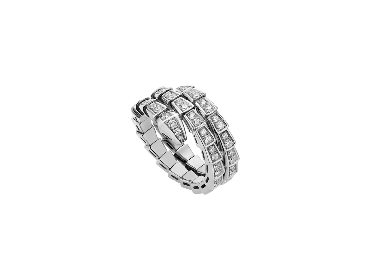 BVLGARI SERPENTI VIPER 系列雙圈鑽石戒指 BVLGARI SERPENTI VIPER 系列雙圈鑽石戒指