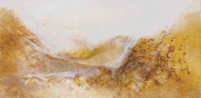 【季豐軒】Lalan, “À Edgard Varèse (To Edgard Varèse)”, oil on canvas, 97 x 195 cm. Image courtesy of Kwai Fung Hin Art Gallery. 謝景蘭〈向埃德加 · 瓦雷茲致敬〉,油彩畫布,97 x 195公分,圖片由季豐軒提供。 【季豐軒】Lalan, “À Edgard Varèse (To Edgard Varèse)”, oil on canvas, 97 x 195 cm. Image courtesy of Kwai Fung Hin Art Gallery. 謝景蘭〈向埃德加 · 瓦雷茲致敬〉,油彩畫布,97 x 195公分,圖片由季豐軒提供。