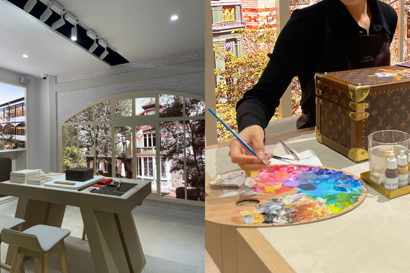 展覽現場並重現 Asnières 工坊場景，現場並有畫師提供客訂服務。